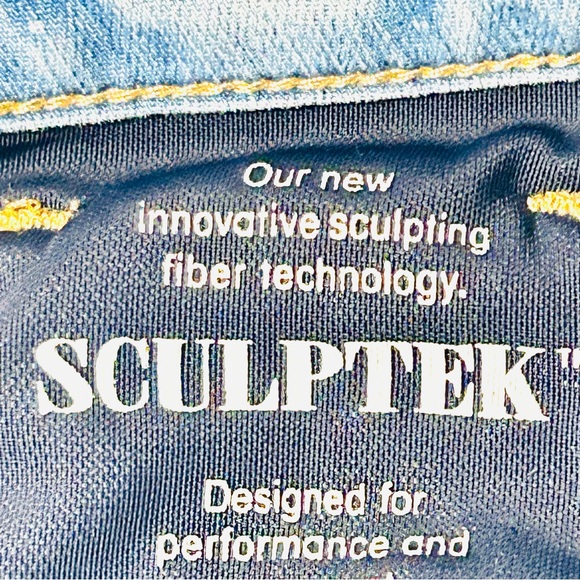 Athleta jeans Sculptek High Rise jeggings light wash stretchy women size 4 - Picture 7 of 13